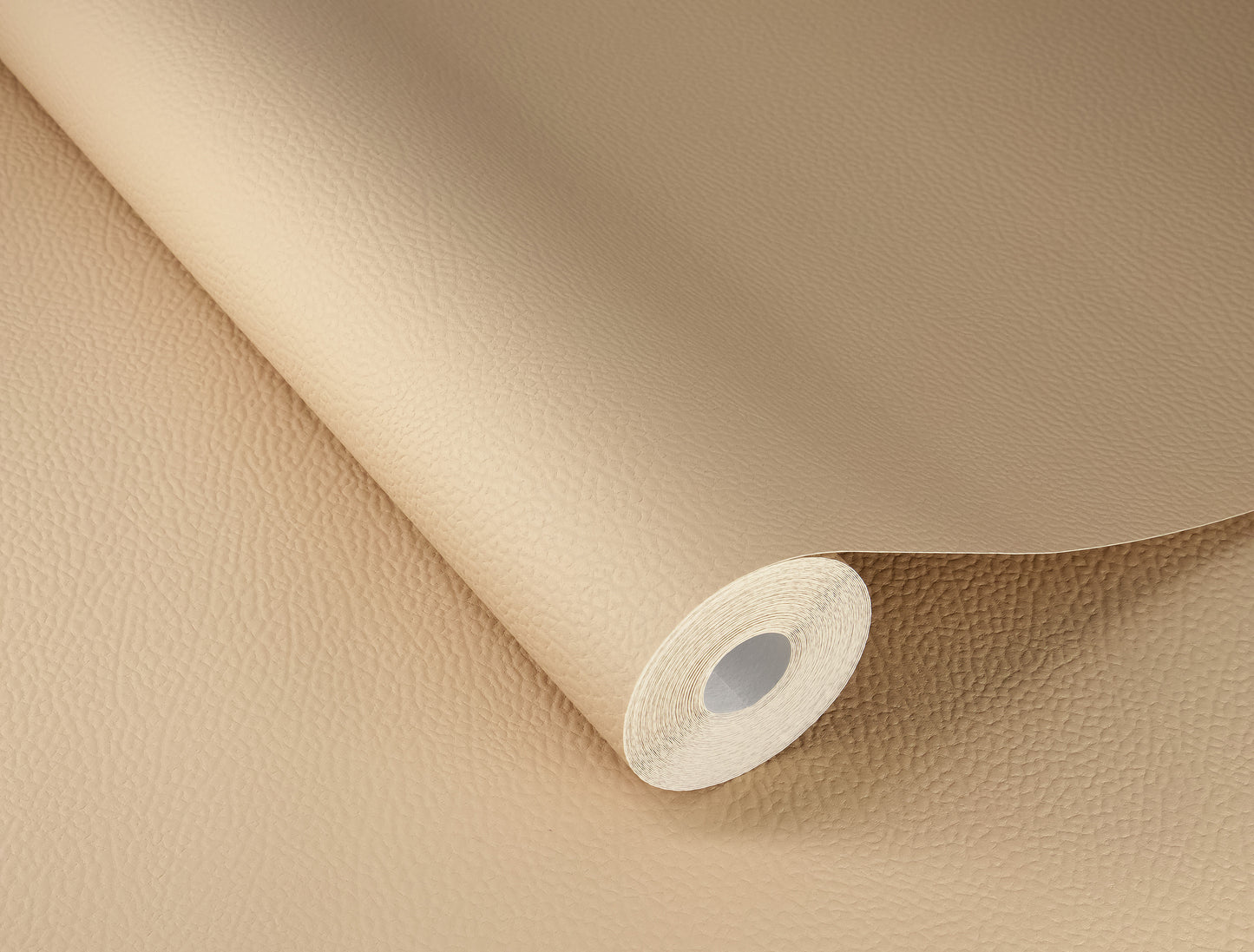 Leather Plain Texture Beige-Cream