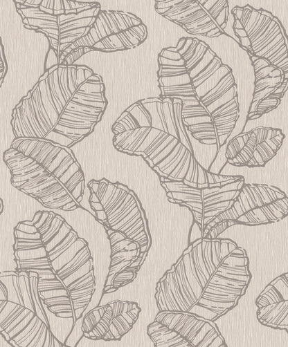 Graphic Leave Beige-Grey
