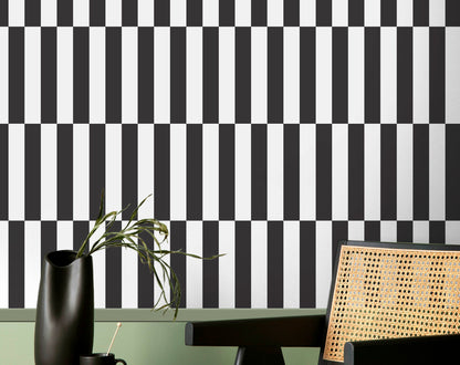 Ritmo Black White Stripe