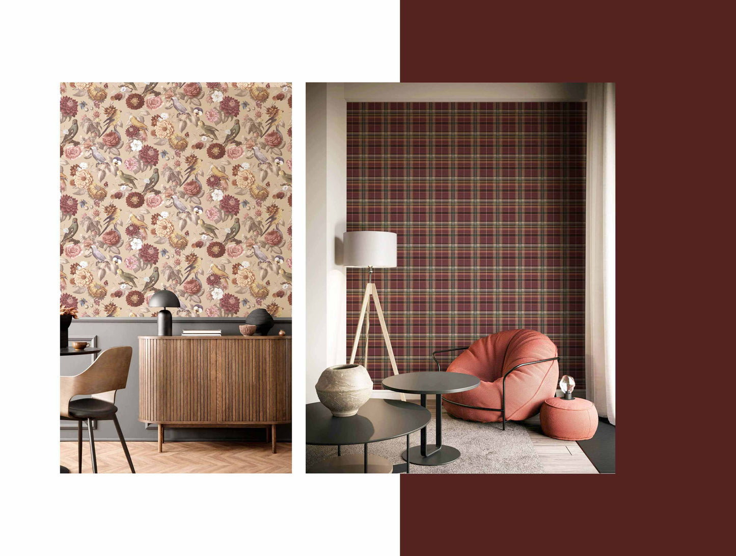 Colore Burgundy fabric