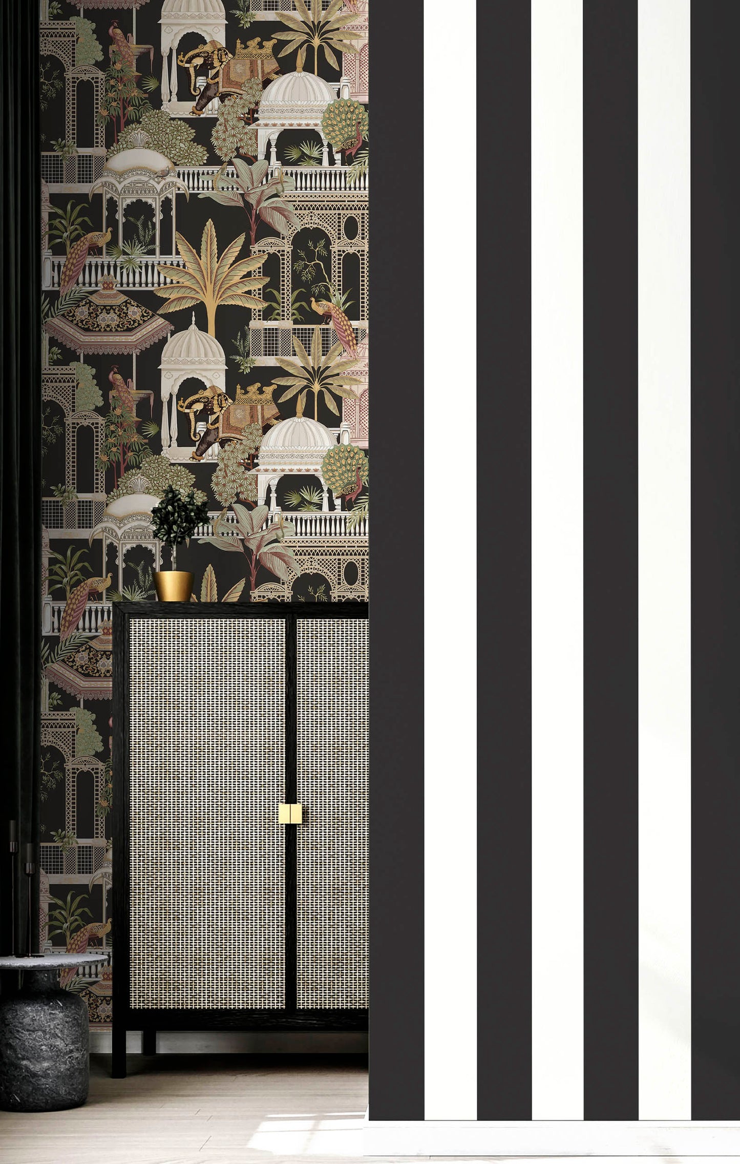 Riga Stripe Black