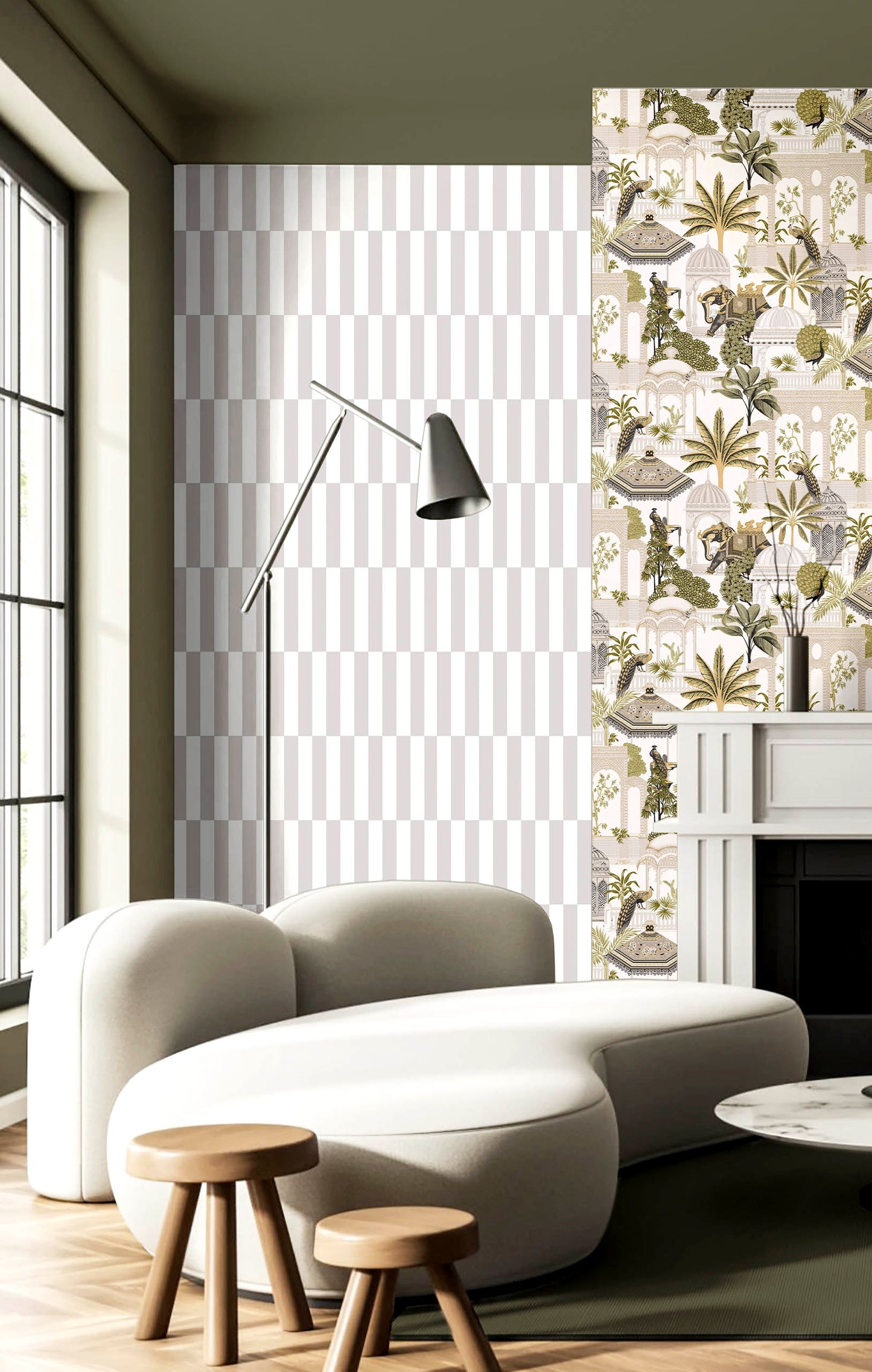 Ritmo Grey White Stripe
