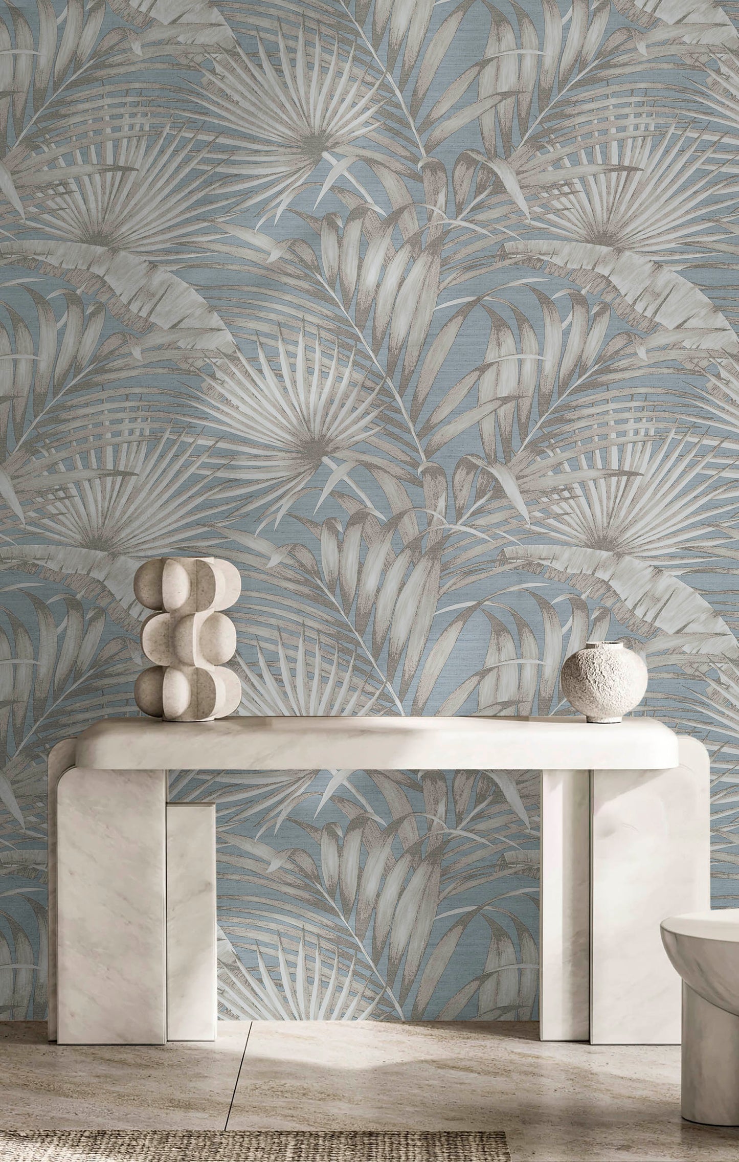 Palm Leaf blue