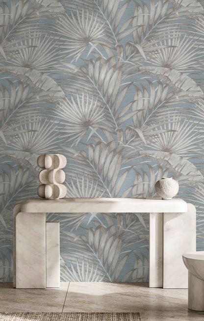 Palm Leaf blue