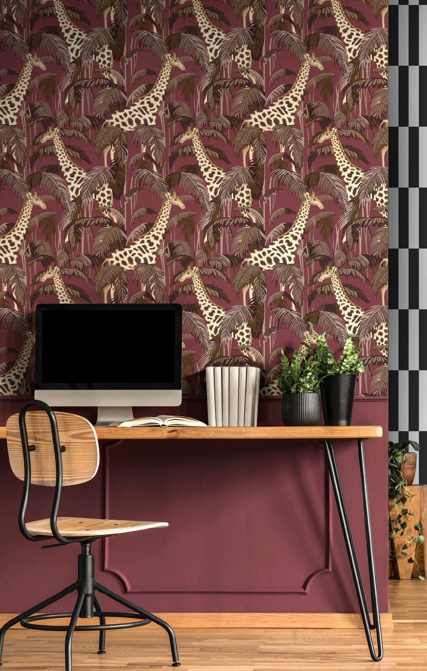 Colore Burgundy fabric