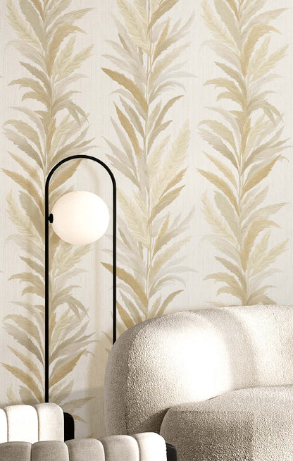 Foglia Cream Beige leaves
