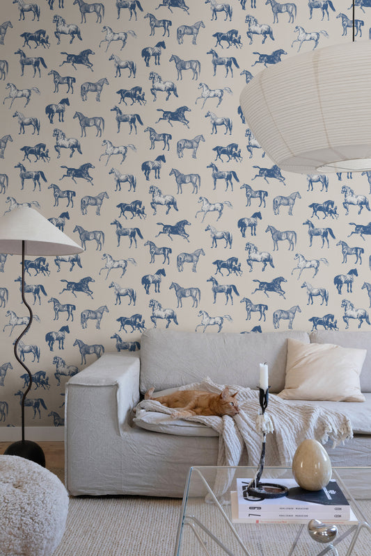 Colette Horses Blue