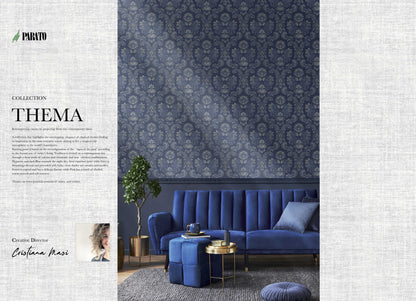 Damask Glow Blue