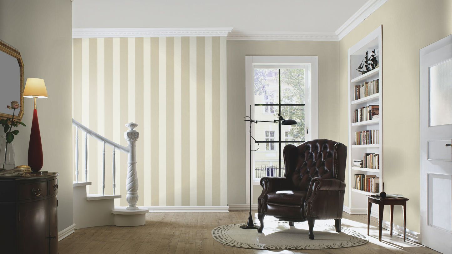 Country Style Stripe Brown-Beige