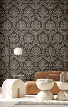 Damasco Black Grey Baroque